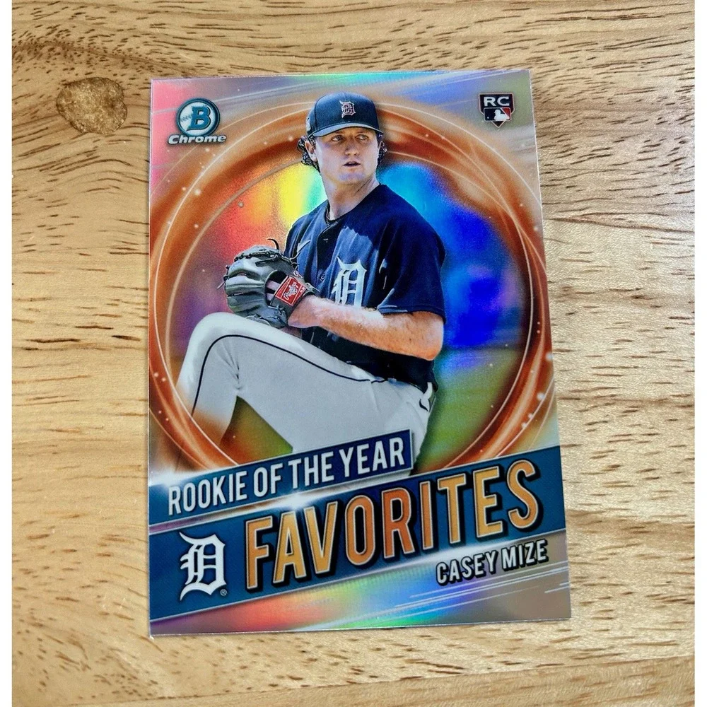 Topps 2021 Bowman Casey Mize RC Rookie of the Year Favorites #RRY-CM Tigers